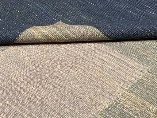 Surface texture of New Modern Design rug with natural Wool and intricate pattern