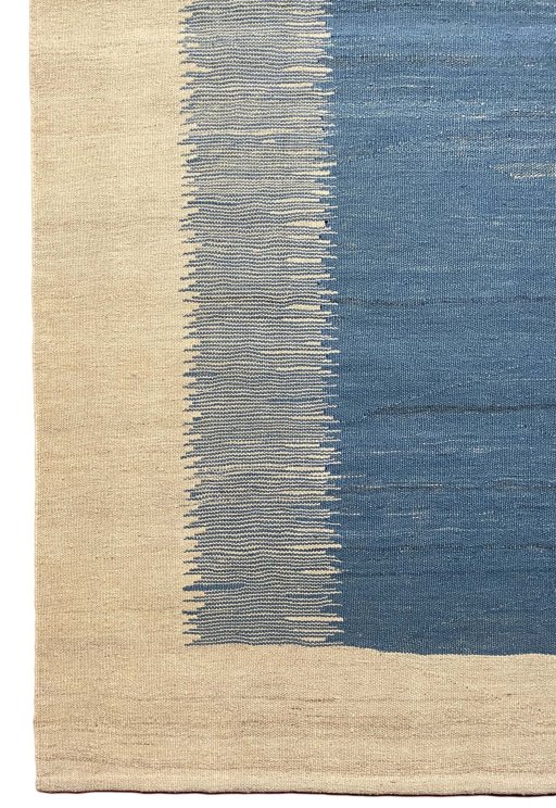 Surface texture of New Modern Design rug with natural Wool and intricate pattern
