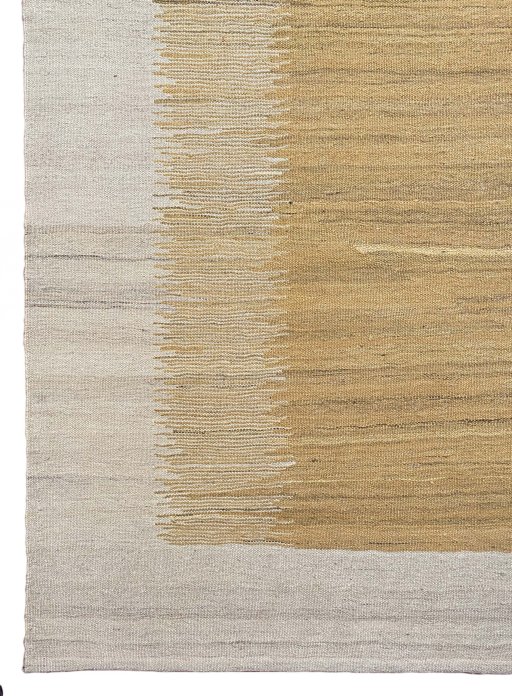 Surface texture of New Modern Design rug with natural Wool and intricate pattern