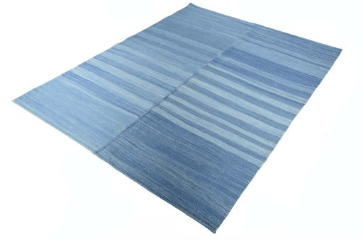 Corner detail of New Modern Design rug showing border pattern and Wool pile