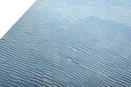 Surface texture of New Modern Design rug with natural Wool and intricate pattern