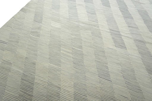 Surface texture of New Modern Design rug with natural Wool and intricate pattern