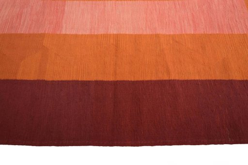 Close-up detail of New Modern Design rug from Iran / Persia showing Wool weave