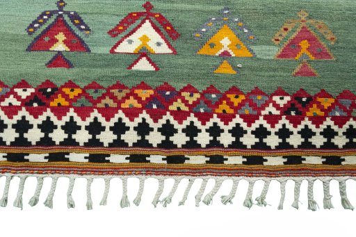 Central medallion detail of New Modern Design rug from Iran / Persia