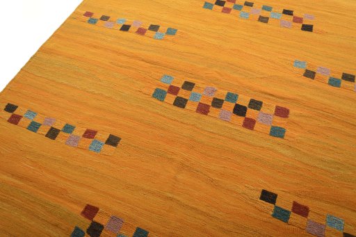 Surface texture of New Modern Design rug with natural Wool and intricate pattern