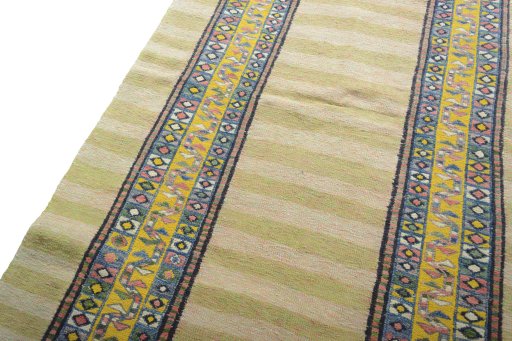 Surface texture of New Modern Design rug with natural Wool and intricate pattern
