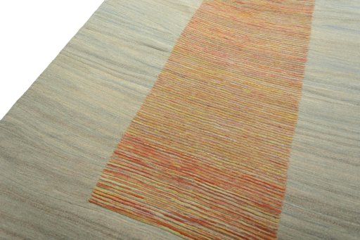Surface texture of New Modern Design rug with natural Wool and intricate pattern