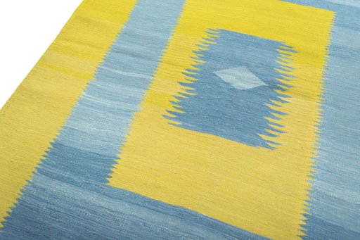 Surface texture of New Modern Design rug with natural Wool and intricate pattern