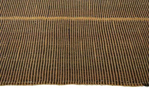 Close-up detail of New Modern Design rug from Iran / Persia showing Wool weave