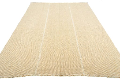 Close-up detail of New Modern Design rug from Iran / Persia showing Wool weave