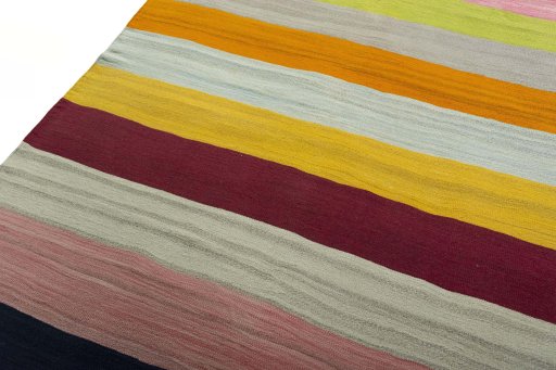 Surface texture of New Modern Design rug with natural Wool and intricate pattern