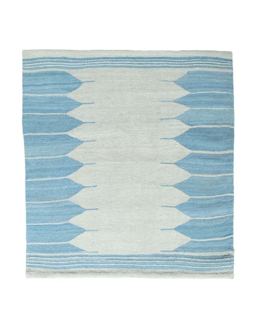 Full view of New Modern Design rug from Iran / Persia, 130 × 120 cm in Gray tones