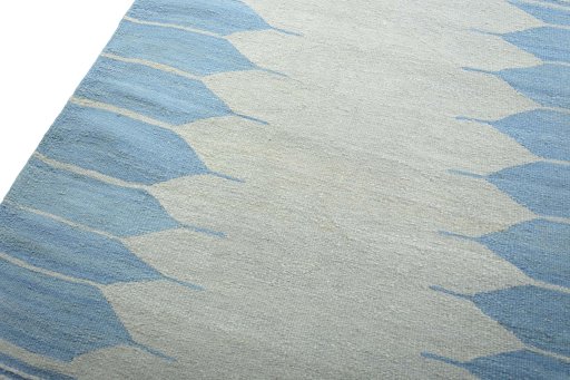 Surface texture of New Modern Design rug with natural Wool and intricate pattern