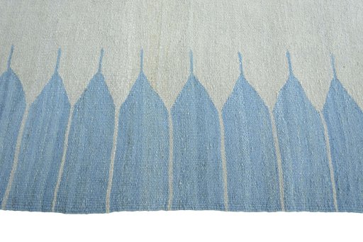 Close-up detail of New Modern Design rug from Iran / Persia showing Wool weave