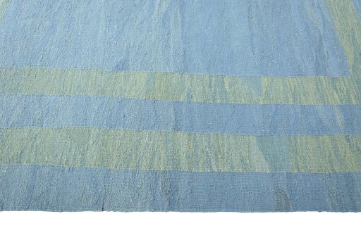 Close-up detail of New Modern Design rug from Iran / Persia showing Wool weave