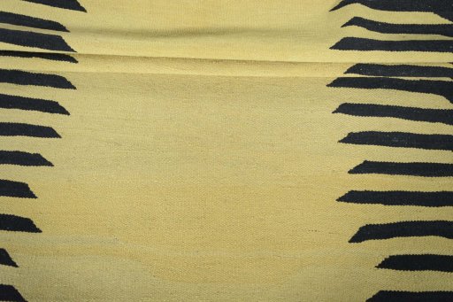 Full view of New Modern Design rug from Iran / Persia, 234 × 165 cm in Yellow tones