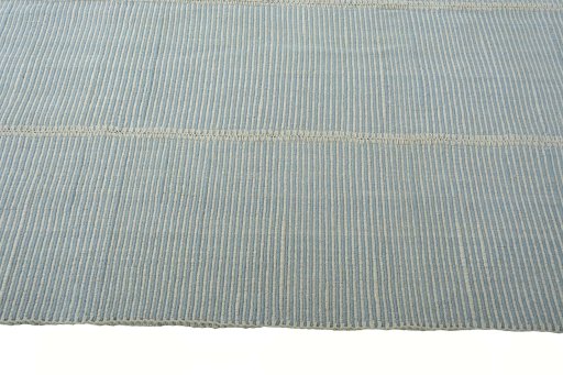 Close-up detail of New Modern Design rug from Iran / Persia showing Wool weave