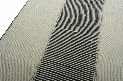 Surface texture of New Modern Design rug with natural Wool and intricate pattern