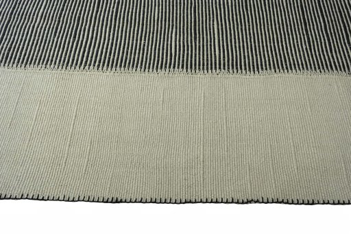 Close-up detail of New Modern Design rug from Iran / Persia showing Wool weave