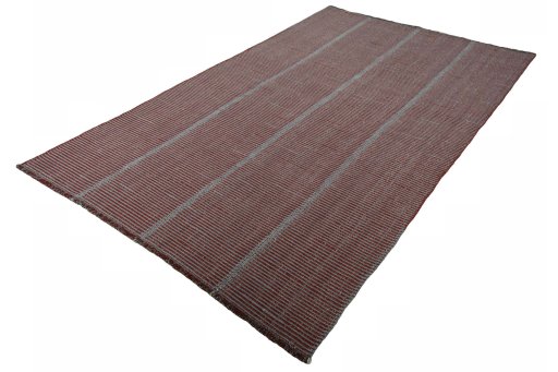 Corner detail of New Modern Design rug showing border pattern and Wool pile