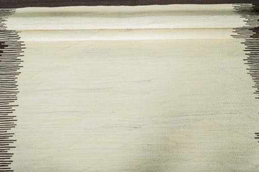 Full view of New Modern Design rug from Iran / Persia, 227 × 151 cm in Beige tones