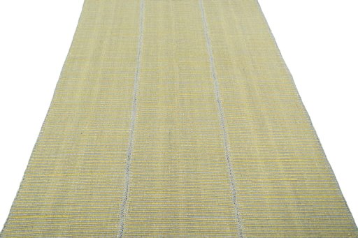 Close-up detail of New Modern Design rug from Iran / Persia showing Wool weave