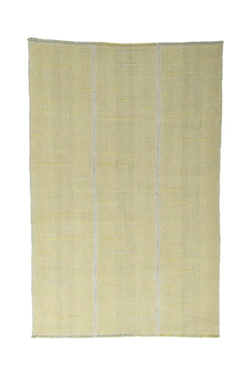 Full view of New Modern Design rug from Iran / Persia, 257 × 171 cm in Yellow tones