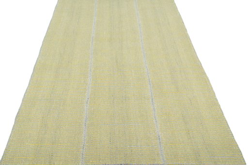 Close-up detail of New Modern Design rug from Iran / Persia showing Wool weave