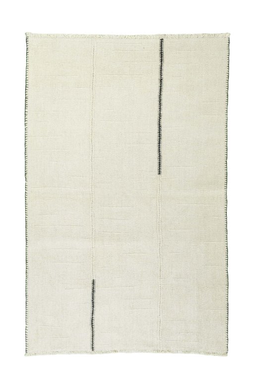 Full view of New Modern Design rug from Iran / Persia, 250 × 164 cm in Beige tones