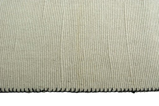 Close-up detail of New Modern Design rug from Iran / Persia showing Wool weave