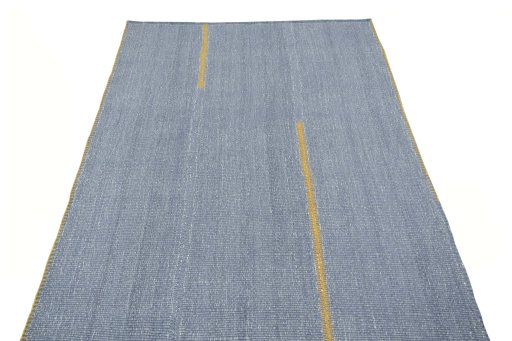 Close-up detail of New Modern Design rug from Iran / Persia showing Wool weave