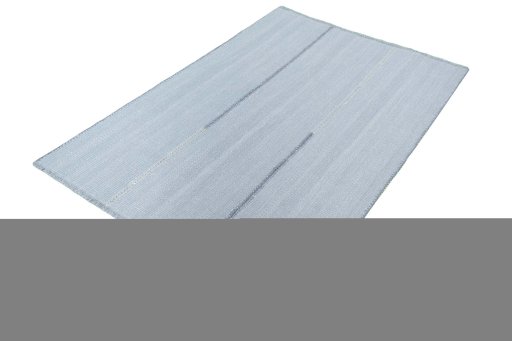Corner detail of New Modern Design rug showing border pattern and Wool pile