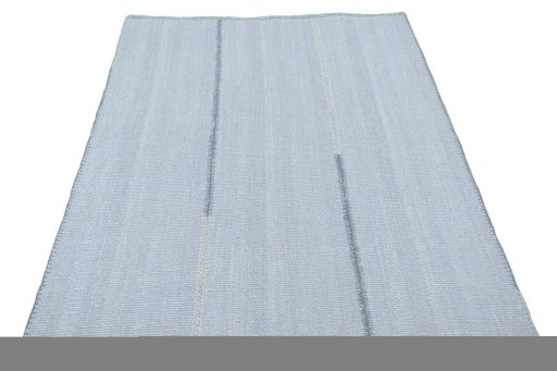 Close-up detail of New Modern Design rug from Iran / Persia showing Wool weave