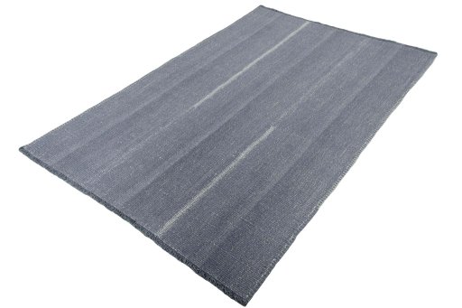 Corner detail of New Modern Design rug showing border pattern and Wool pile