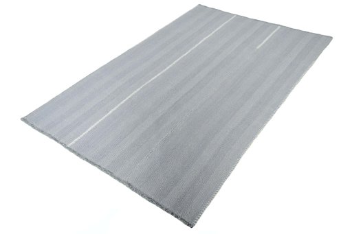 Corner detail of New Modern Design rug showing border pattern and Wool pile