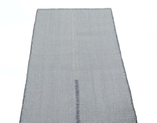 Close-up detail of New Modern Design rug from Iran / Persia showing Wool weave