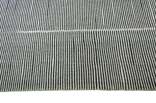 Close-up detail of New Modern Design rug from Iran / Persia showing Wool weave