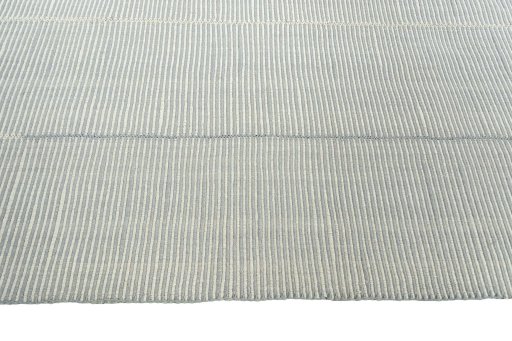 Close-up detail of New Modern Design rug from Iran / Persia showing Wool weave