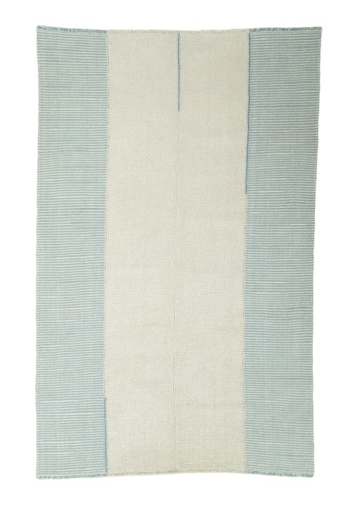 Full view of New Modern Design rug from Iran / Persia, 310 × 202 cm in Beige tones