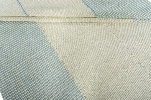 Full view of New Modern Design rug from Iran / Persia, 310 × 202 cm in Beige tones