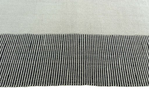 Close-up detail of New Modern Design rug from Iran / Persia showing Wool weave