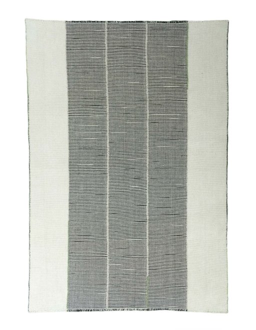 Full view of New Modern Design rug from Iran / Persia, 357 × 253 cm in Beige tones