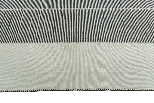 Close-up detail of New Modern Design rug from Iran / Persia showing Wool weave