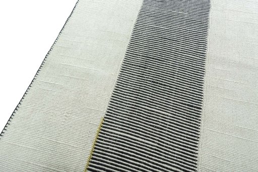 Surface texture of New Modern Design rug with natural Wool and intricate pattern