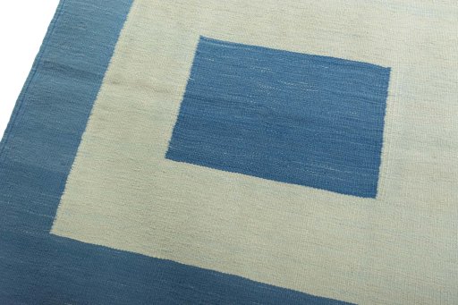 Surface texture of New Modern Design rug with natural Wool and intricate pattern