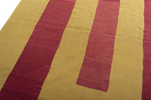 Surface texture of New Modern Design rug with natural Wool and intricate pattern