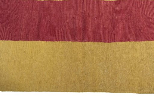 Close-up detail of New Modern Design rug from Iran / Persia showing Wool weave