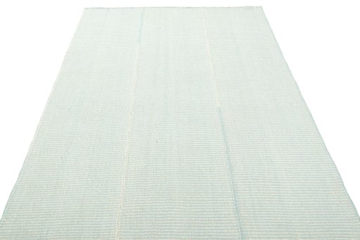Close-up detail of New Modern Design rug from Iran / Persia showing Wool weave