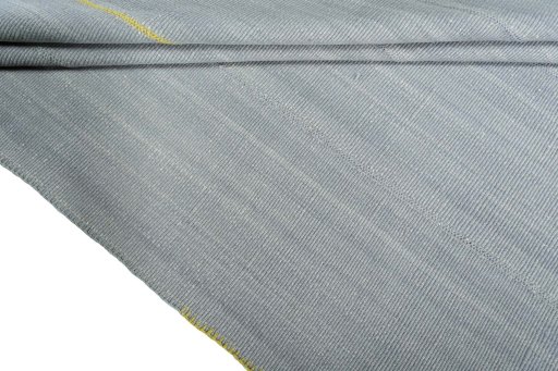 Corner detail of New Modern Design rug showing border pattern and Wool pile