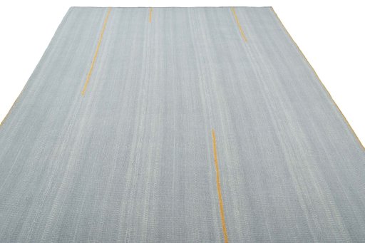 Close-up detail of New Modern Design rug from Iran / Persia showing Wool weave